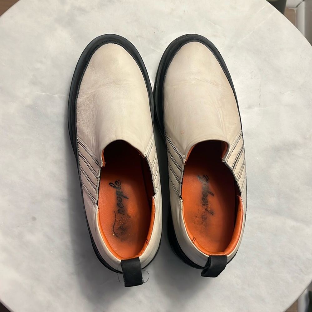 Free people platform leather ankle boots